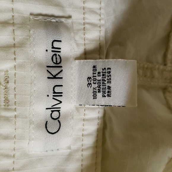 Calvin Klein white men shorts, sz 33 - Picture 4 of 9